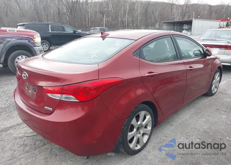 2012 Hyundai Elantra Limited (Ulsan Plant) из США, поврежденный, VIN KMHDH4AE2CU359256